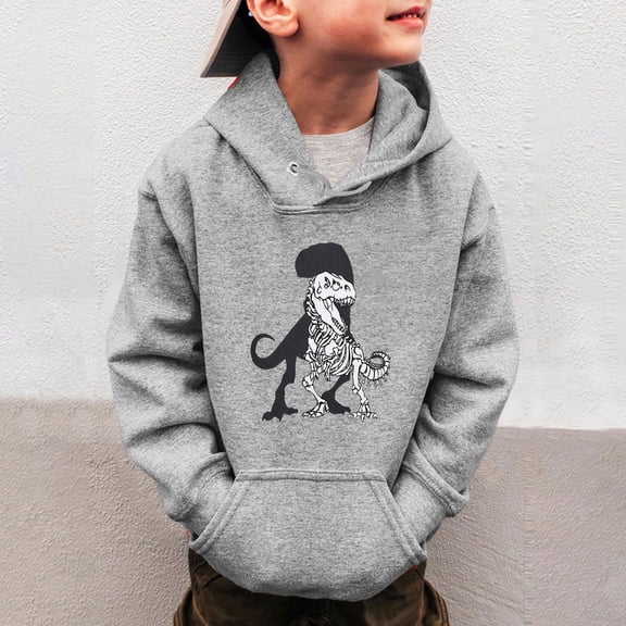 Boys sweatshirts Sweatshirts for Teen Hooded Sweatshirt Cute Pattern Print Long Sleeve Graphic Top