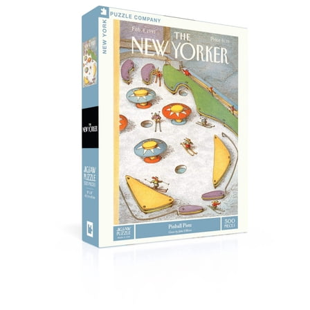 New York Puzzle Company Pinball Piste 500 Piece Jigsaw Puzzle