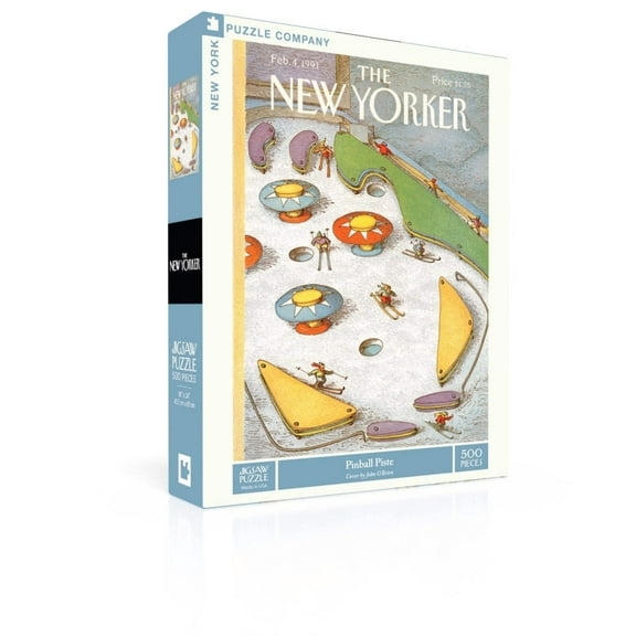 New York Puzzle Company Pinball Piste 500 Piece Jigsaw Puzzle