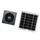 thumbnail image 1 of Extractor solar silencioso y resistente, accesorio para invernaderos y casas de mascotas en exteriores. Gris de 8 pulgadas, 1 of 9