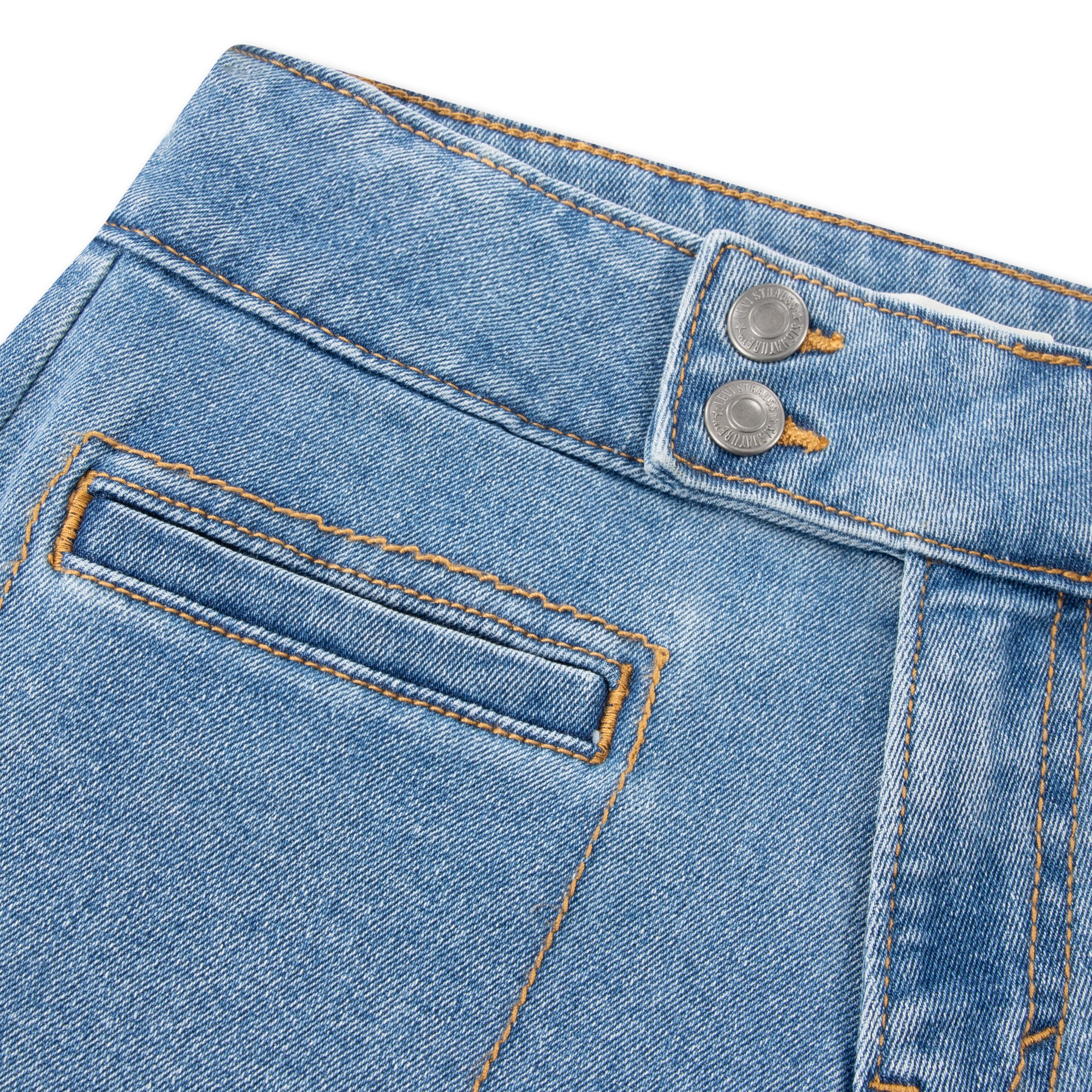 Levi Strauss Signature Girls A-Line Denim Short, Size 5-18