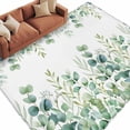 thumbnail image 6 of Green Eucalyptus Leaves Area Rug 6x9 Washable Rug Non Slip Watercolor Spring Summer Botanical Large Area Rug Soft Stainresistant Indoor Floor Carpet for Living Room Bedroom Home Office Dining Room, 6 of 8
