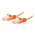 thumbnail image 1 of C2G Ethernet Cat6 CAT 6 Câble de 7 Pi - Slim - Sans Accrochage Non Blindé (UTP) - Orange - Câble de Raccordement - RJ-45 (M) à RJ-45 (M) - 7 Pi - UTP - - Moulé, Sans Accrochage - Orange, 1 of 2