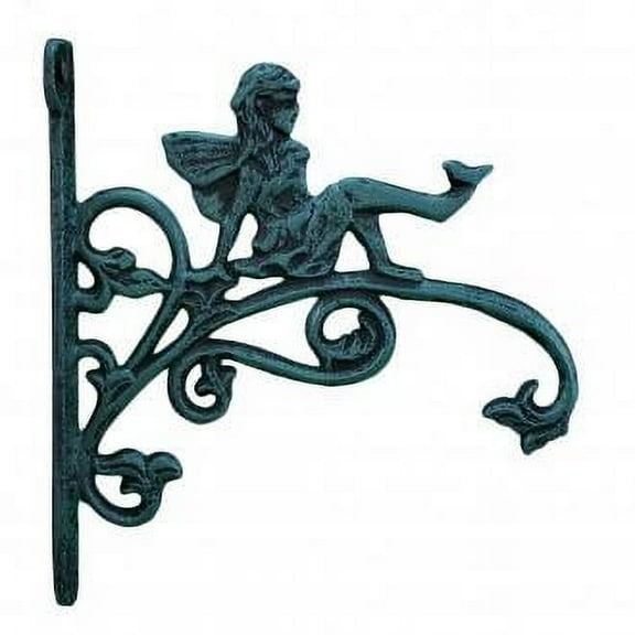Pixie Fairy Cast Iron Plant Hanger - Verdigirs - 9" Deep