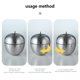 thumbnail image 5 of Cronómetro de cocina lindo manual de acero inoxidable mecánico cuenta regresiva alarma - 60 minutos, 5 of 6