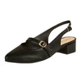 thumbnail image 1 of Tacón Bajo Para Mujer CASTALIA 220-86 Negro Doble Correa, 1 of 3