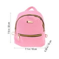 thumbnail image 4 of GAXIRE Mini Backpack Purse for Teens, Clear Textured Lightweight School Bag for Travel and Daily Use, 1 Piece, 4 of 4