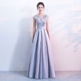 thumbnail image 1 of Vestido de noche para mujer, largo, de verano, elegante, para banquetes, para anfitriona, ajustado, adelgazante, estilo princesa, 1 of 5