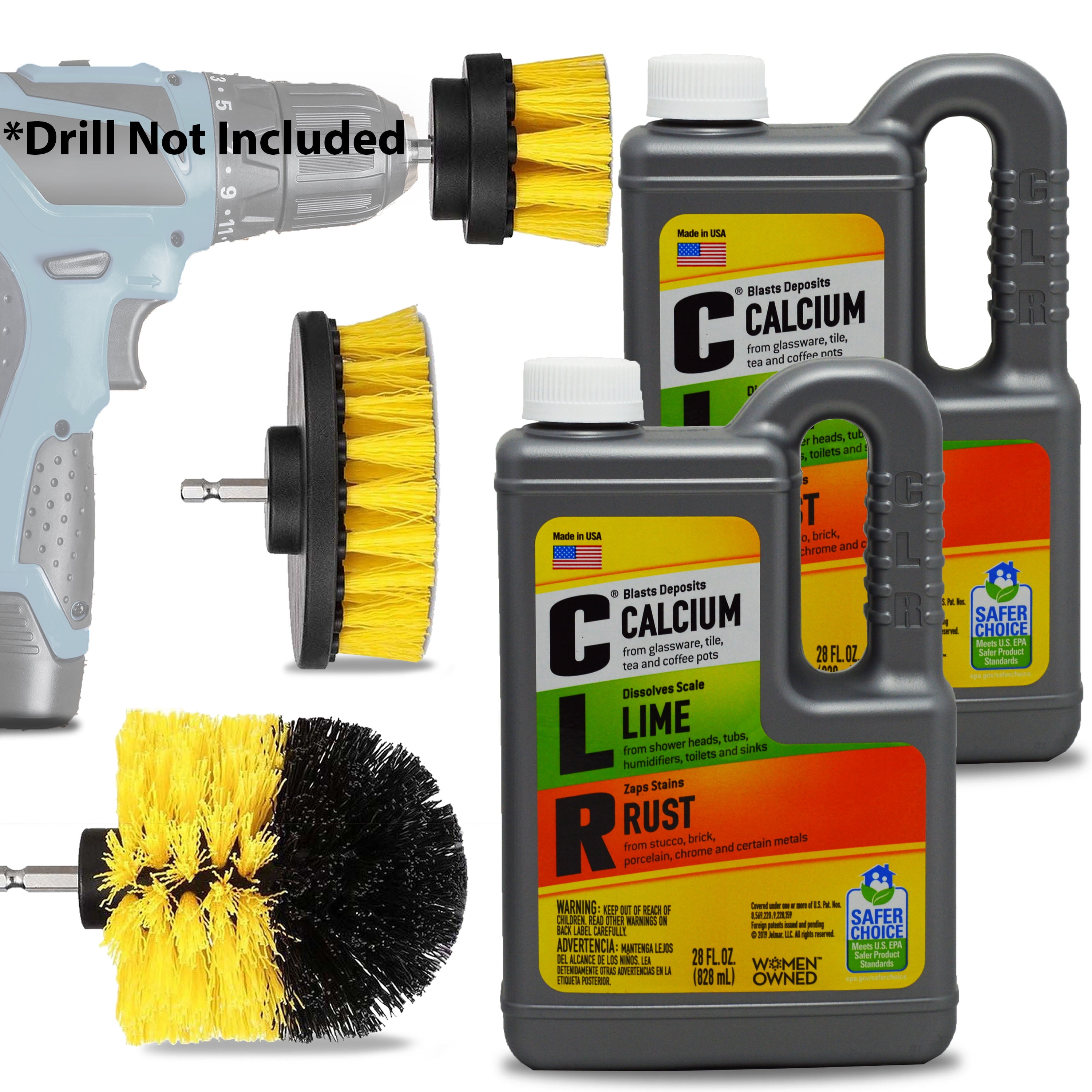 CLR Bathroom Lime And Rust Away Cleaner Kit (2 Pk) 28 Oz CLR Calcium