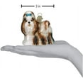 thumbnail image 5 of Old World Christmas Dog Collection Glass Blown Ornaments for Christmas Tree Shih Tzu, Brown, 5 of 6