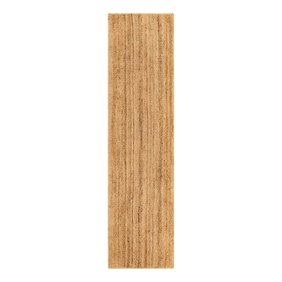 Unique Loom Braided Jute Luxe Collection Area Rug (2' 7" x 10' Runner Natural)