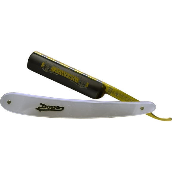 Shave Ready Dovo Pearlex Straight Razor, 5/8", Carbon Steel, Faux Mother of Pearl Handle