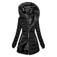 thumbnail image 4 of LEEYNEER Womens Sweatshirt Hooded Jacket Warm Jacket Black M, 4 of 6