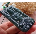 thumbnail image 3 of Certified Icy Green Burma 100% Natural A Jade jadeite Pendant Guanyin Kwan Yin Lotus Flower Necklace 658626 TN, 3 of 10