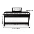 thumbnail image 2 of Digital Piano 88 Key Weighted Hammer Keyborad Piano with Sustain Pedal & Built in Speakers for Beginner/Adults(With Wood Stand), 2 of 6