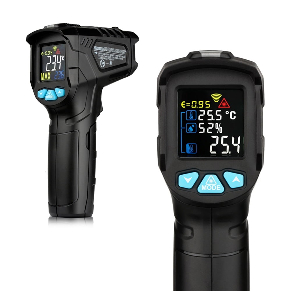 Details about   550℃/800℃ RICHMETERS Non-Contact Digital LCD Infrared Thermometer Gun Hygrometer 