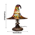 thumbnail image 2 of Halloween Decor Witch Hat Lamp, LED Halloween Night Light, Halloween Decorations Indoor, Witchy Decor for Shelf Mantel Table, Gothic Home Decoration, 2 of 6