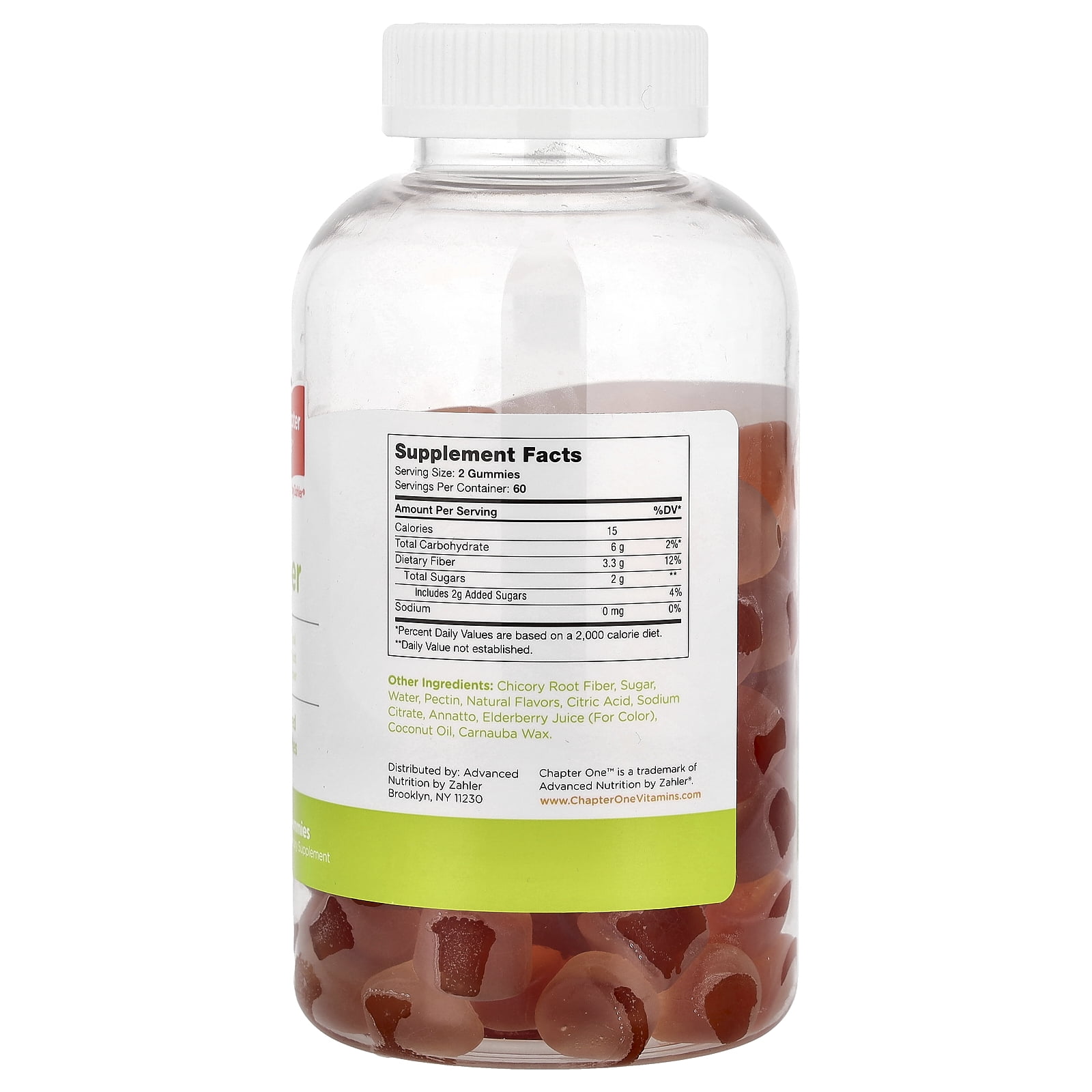 Zahler Chapter One, Fiber Gummies, Flavored, 120 Gummies