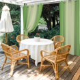 thumbnail image 2 of Spring Green Ombre Outdoor Curtains for Patio Waterproof,Windproof Privacy Curtains with Weighted Bottom,Modern Gradient Abstract Art Outside Drapes for Picnic Garage Backyard Cabana 54"x95" 2 Panel, 2 of 8