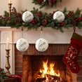 thumbnail image 5 of Cotton Christmas Balls ,2.2 Inch Snowflake Ball Ornaments for Christmas Tree, Hanging Decorative Ball Ornaments for Xmas Scene Decoration, 5 of 6
