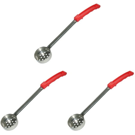 

Bestonzon 3pcs Pizza Spread Sauce Ladle Flat Bottom Kitchen Cooking Spoon with Plastic Handle