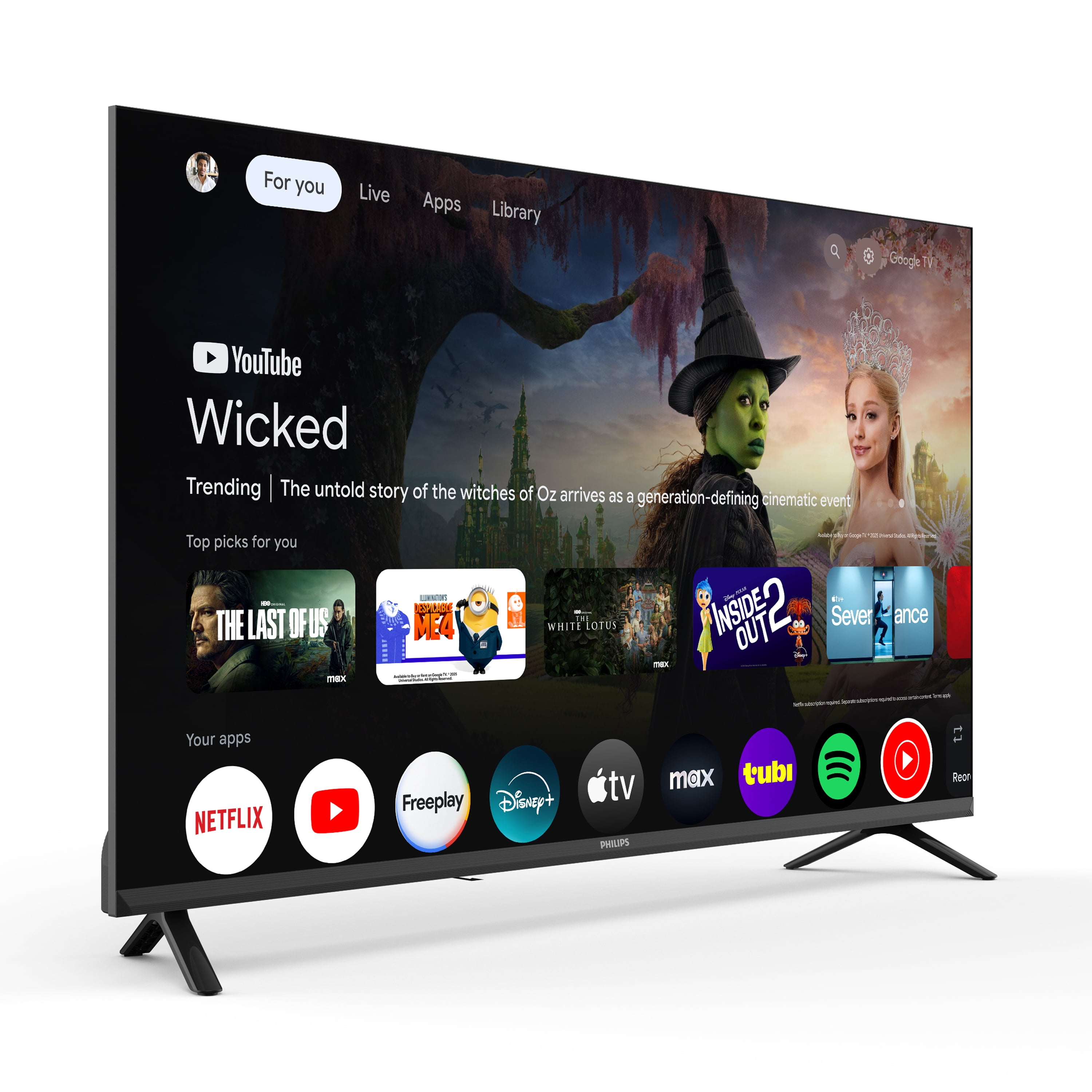 Philips 40" Class QLED FHD (1080p) Google Smart TV (40PQF7446/F7)