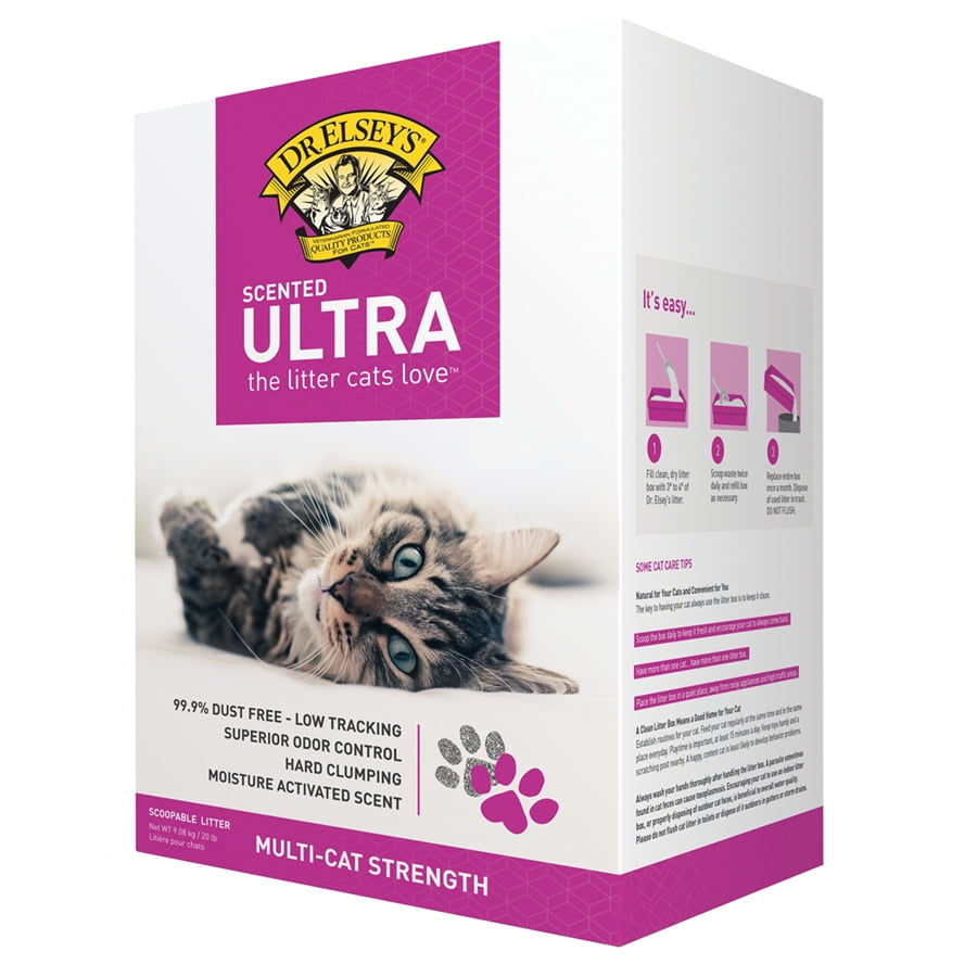 Dr. Elsey's Precious Cat Ultra Scented Clumping Clay Cat Litter, 20lb