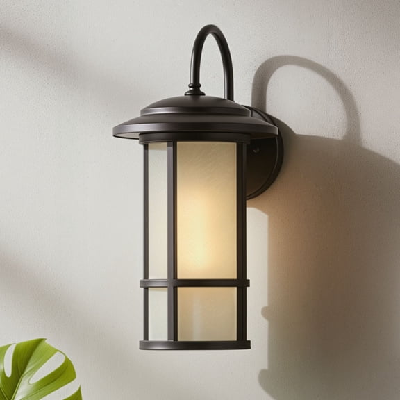 John Timberland Cressona 15 1/2" High Oil-Rubbed Bronze Outdoor Wall Light