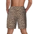thumbnail image 4 of Balery Leopard Print-2 Mens Swim Trunks Swim Shorts for Men Quick Dry Inseam Beach Shorts with Compression Liner Pocket-X-Large, 4 of 9