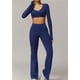 thumbnail image 3 of Conjuntos de entrenamiento for mujer, 2 piezas, sujetador deportivo, camiseta sin mangas, polainas de cintura alta, gimnasio, Yoga, ropa activa, Top de entrenamiento for mujer, 3 of 7
