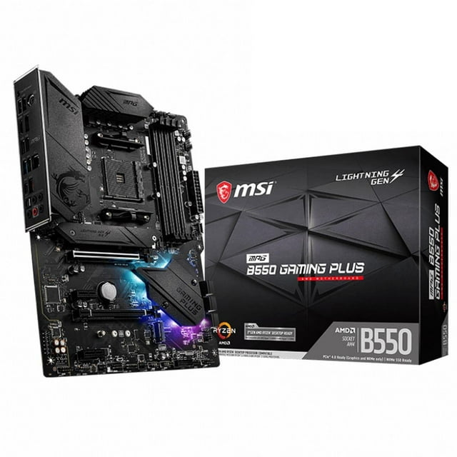 Placa madre MSI MPG B550 Gaming Plus AMD AM4 ATX DDR4