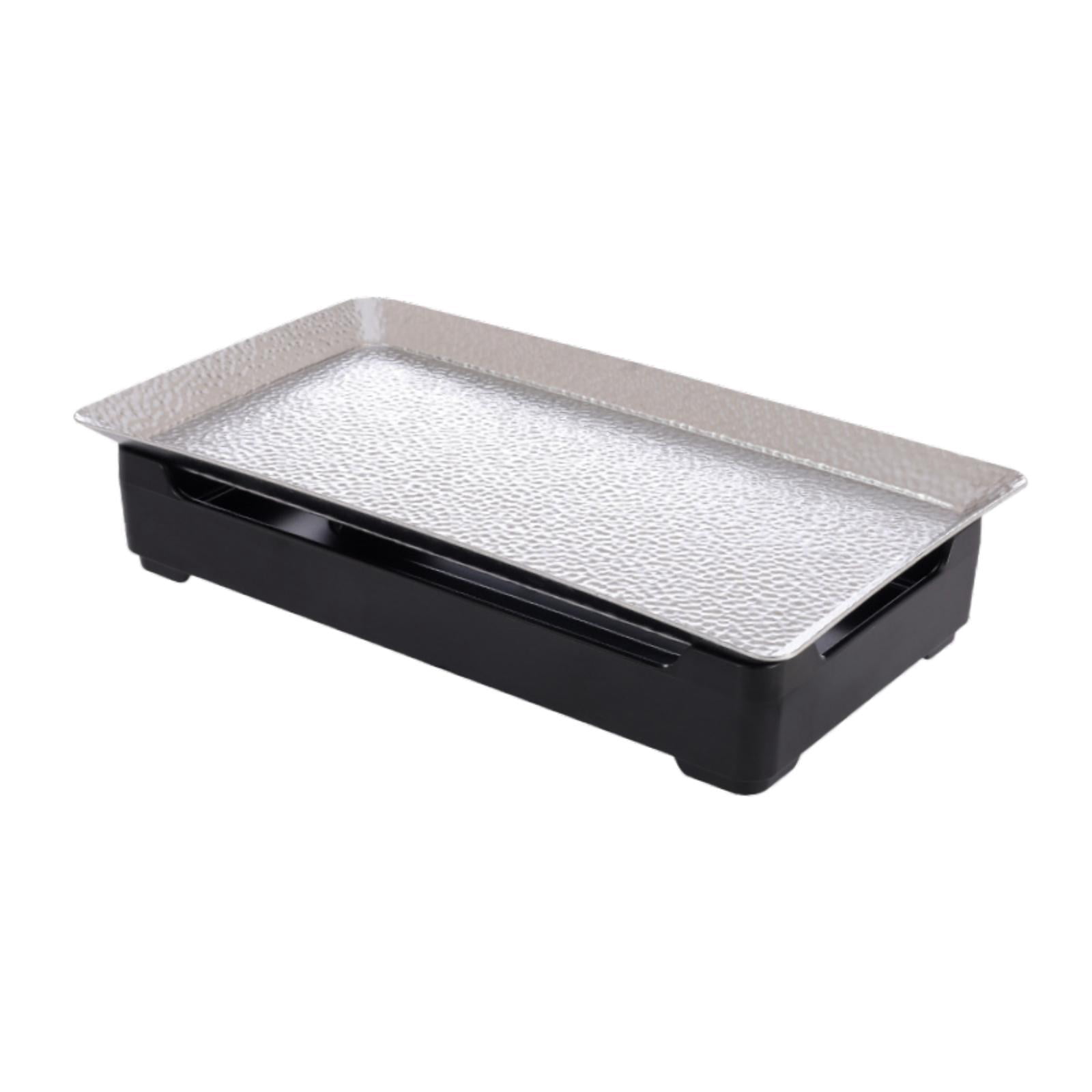 kowaku Japanese Barbecue Grill Food Warmer Multipurpose Stainless Steel Chafing Dish Tabletop Grill for Banquet Events Party Kitchen 33cmx18cm