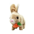 thumbnail image 5 of colcolo Electric Bunny Plush Toy Interactive Plush Rabbit Walking Party Favor with Sound Brown, 5 of 8