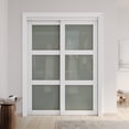 thumbnail image 2 of 48" x 80" (2 Sets of 24") 3-Lite Frosted Glasses Pantry Closet Sliding Door Panels Only, 2 of 7