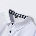 thumbnail image 6 of Wavsuf Mens Sweatshirts Turndown Plaid Button White Blouse Tops Size 3XL, 6 of 9