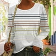 thumbnail image 2 of GuangCheng Womens Striped Tops Loose Fit Sleeveless Crew Neck Summer Casual Blouses, 2 of 5