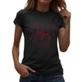 thumbnail image 2 of Vetsdori Women's Patriotic T Shirts Red White and Blue Summer Pullover USA Years Anniversary Short Sleeve,Graphic Crew Neck Fourth of July Fashion T-shirts for Women Independence Day, 2 of 7