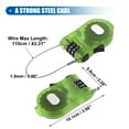 thumbnail image 3 of Bike Chain Lock with 3 Digit Bike Lock Cable Anti Theft Bicycle Chain Lock Bike Cable Lock Green, 3 of 7