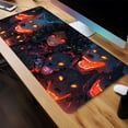 thumbnail image 4 of Cool Anime Girl, Wolf Dog Halloween XXL Black Mouse Pad, Long Non-slip Mouse Pad, Office Game Table Mat, 4 of 8
