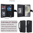 thumbnail image 3 of TECH CIRCLE For Galaxy A34 5G Wallet Case with Card Holder,PU Leather Flip Folio Shell Magnetic Closure Wrist Strap Kickstand Shockproof Protective Cover for Samsung Galaxy A34 5G 6.2" 2023,Black, 3 of 6