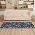 thumbnail image 2 of Yayeee Runner Rug for Bedroom 2'x6' Machine Washable Hallway Non Slip Mat, Neon Christmas, 2 of 8