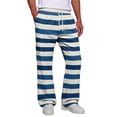 thumbnail image 5 of Men Striped Printed Baggy Pants Elastic Drawstring Waist Wide Leg Casual Sweatpants Loose Streetwear Long Trousers With Pockets 2XL, 5 of 7