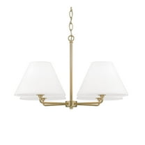 Capital Lighting 453242 Parson 4 Light 27" Wide Chandelier - Brass