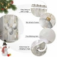 thumbnail image 6 of Christmas Balls Shower Curtain, Xmas Balls Golden Grey Waterproof Fabric Shower Curtains with 12 Hooks, Bathroom Curtain Set for Bathroom Accessories Decor, 60 x 72 Inches, 6 of 9