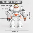 thumbnail image 3 of Robot RC Programmable à LED - Robot Intelligent Programmable, Robot Dansant Télécommandé avec 50 Actions, Supportant 24 Expressions Changeantes, Robot Chantant Dansant Interactif 14 Pouces, Lanceur, 3 of 6