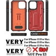 thumbnail image 2 of CaseBorne ArmadilloTek V Case for [iPhone 13 Pro Max] with Built-in Screen Protector & Kickstand Full-Body Multi-Layer Rugged - Red, 2 of 5