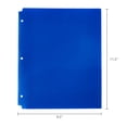 thumbnail image 7 of Pen+Gear 2-Pocket Poly Folder, 9.4" x 11.4", Blue, 7 of 7