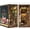 Green, variant on Book Nook Kit, DIY Booknook Miniature House Tiny House 3D Wooden Puzzle Dollhouse Kit for Adults and Teens, Bookshelf Insert Decor, DIY Craft Gift Model Build