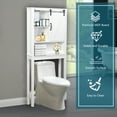 thumbnail image 5 of Tall Bathroom Storage Cabinet, Bathroom Furniture Over The Toilet, Freestanding Bathroom Cabinet with Adjustable Shelf, Bathroom Hutch Over Toilet, Space Saving Toilet Shelf Organizer, K775, 5 of 9