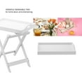 thumbnail image 3 of Lavish Home Folding End Table with Removable TV Tray, White, 3 of 8